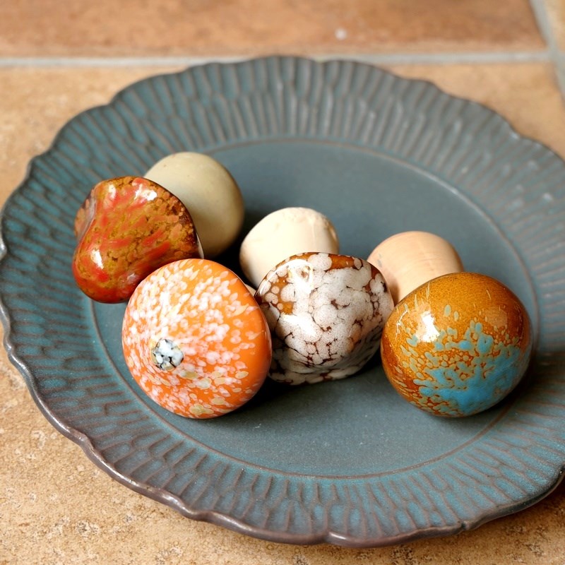 极速家居庭院创意彩色陶瓷蘑菇花园草坪J阳台花盆布景微景观桌面