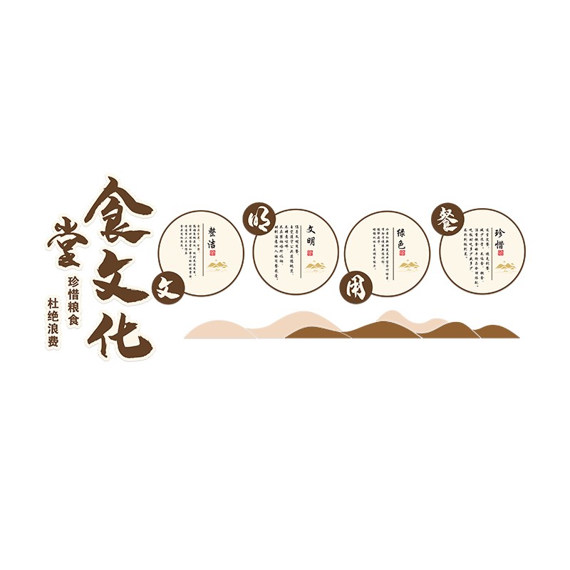 极速食堂文化墙i面装饰3d立体自粘贴纸画公司学校饭堂餐饮布置背