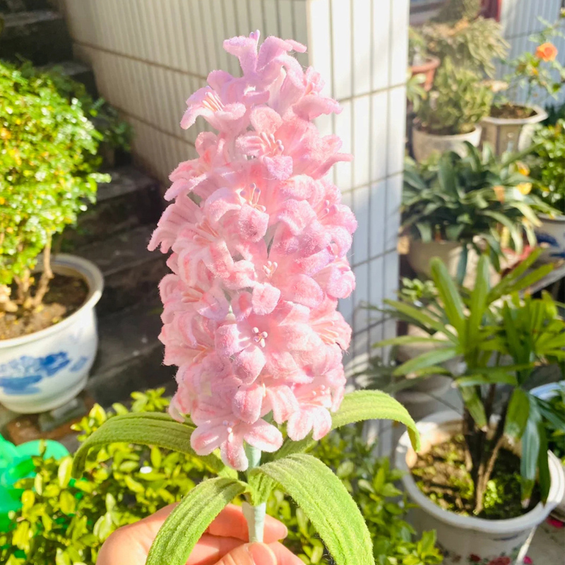 极速风信子手工编织花束仿真花永生花扭扭I棒超密绒diy材料包自制