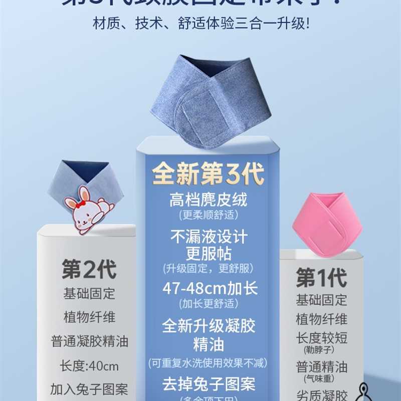 极速JT凝胶敷颈部贴脖子神器淡化颈纹颈膜固定Q带面膜辅助提拉绑