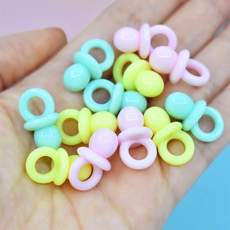 极速30pcs/11x20mm Candy Color aAcrylic AKrtificial Pacifier
