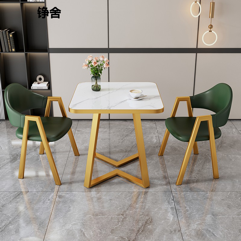 极速休闲a洽谈接待桌椅组合样品屋展示中心奶茶店简约现代小户型