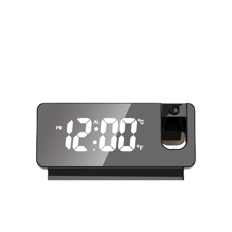 极速新款智能夜i光数字投影钟大屏幕静音投射钟表创意多功能电子