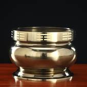 新品 烛台灭烛器香粉盅灰压 佛具铜油灯灯盏佛字佛t灯供灯香炉套装