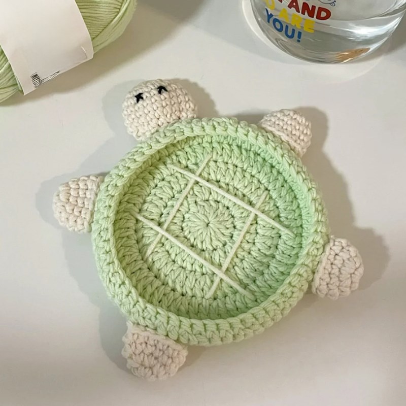 极速小乌龟挂件毛线手工diy钩针编F织材料包作玩偶自制钥匙扣打发