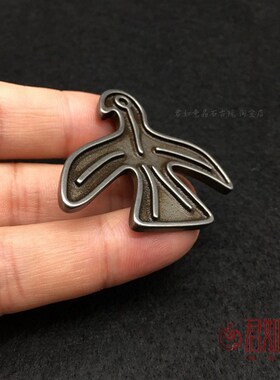 新品复古天铁托甲大鹏鸟挂件 西藏藏饰金刚杵铜大V鹏鸟吊坠项链配