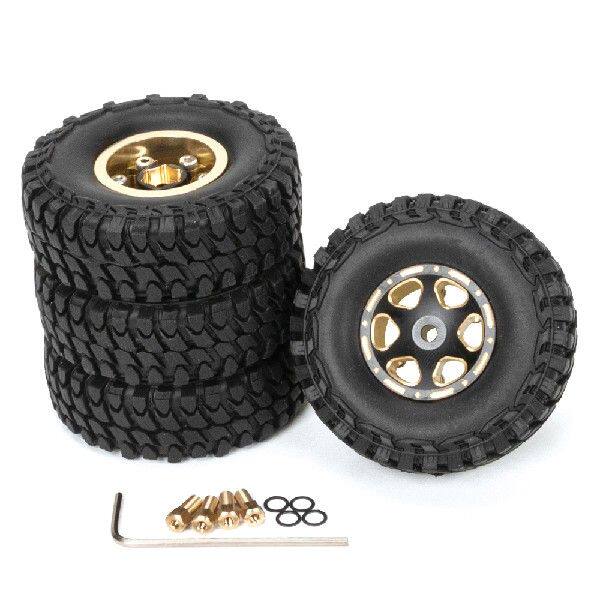 极速4 Pcs Remote Control CCar Tires for 124 SCX24