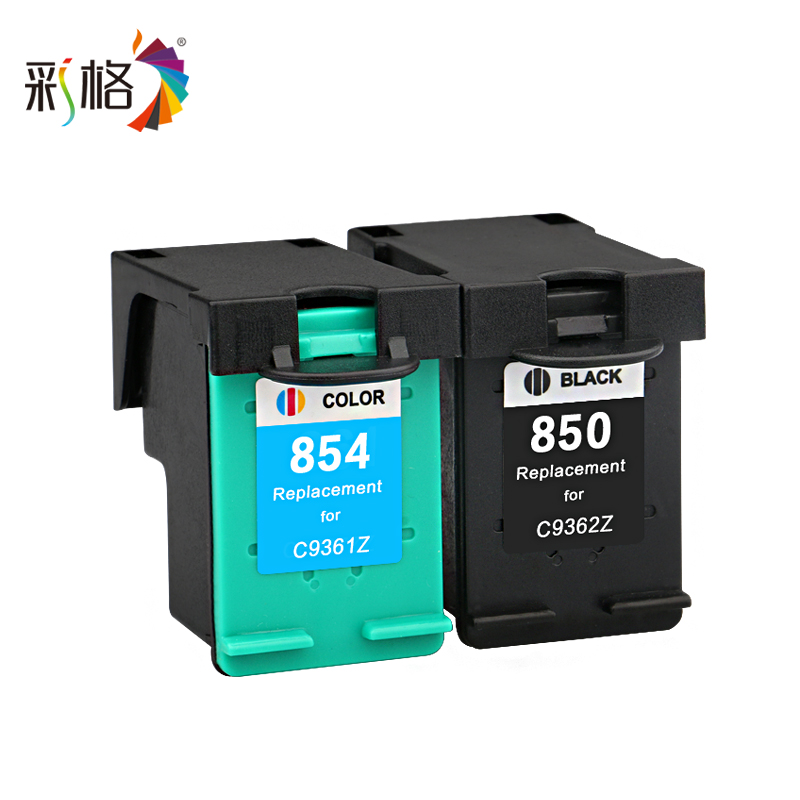 极速彩格 兼容惠普HP85m0黑色 HP854彩色墨盒 deskjet 5440 2570