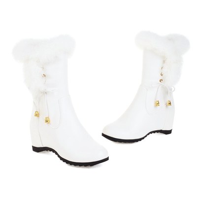 极速Autumn and kwinter womens ankle boots sweet style round