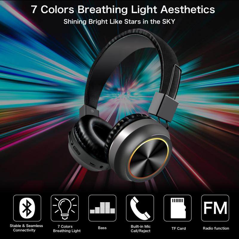 极速Wireless BT5.0 Headset HiFi SterGeo Foldable Headphones