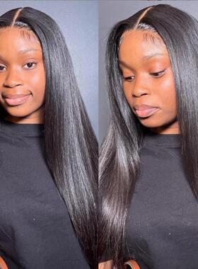 极速Straight 13x4 HD lacew Frontal Wig With Baby Hair 前蕾丝
