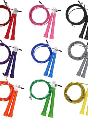 极速NEWb Steel Wire Skipping Skip Adjustable Jump Rope Fitne