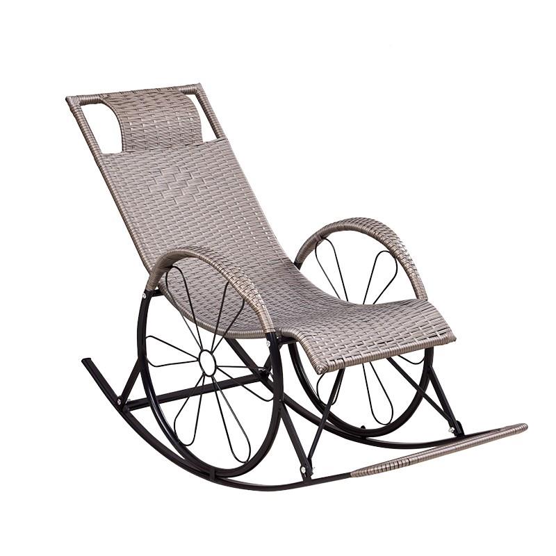 极速腾藤编人条摇椅椅躺椅用椅客厅阳台E家懒摇摇椅遥老91540 人