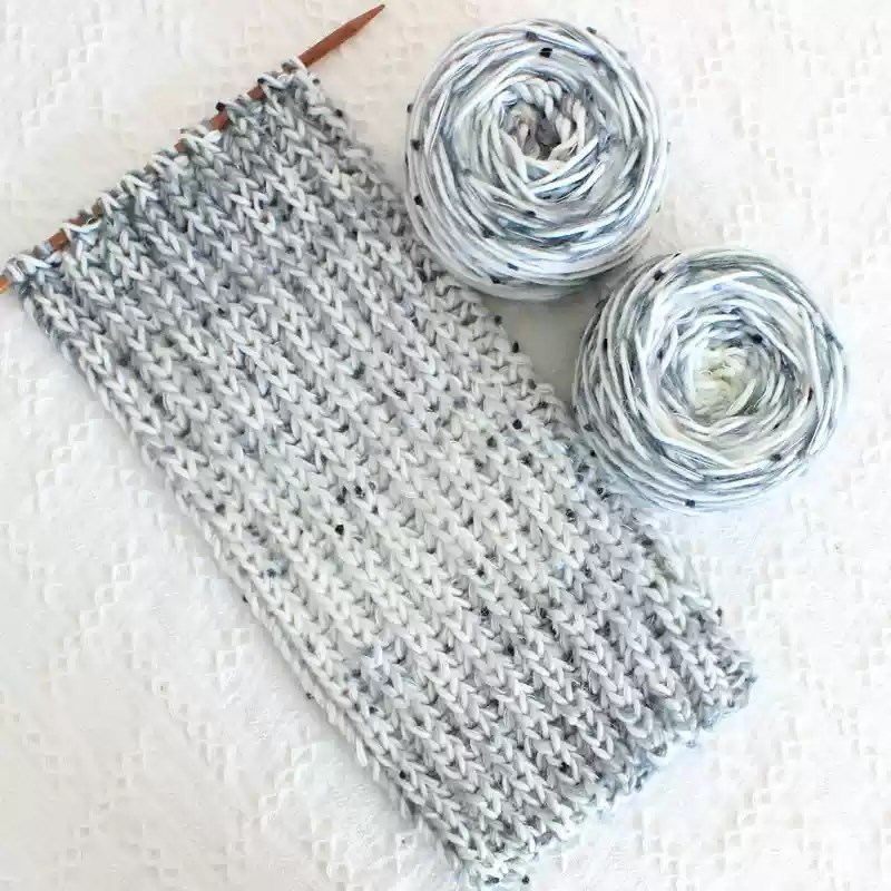 极速围巾毛线手工diy编织材料包送男H友女生马海毛手混线手织打发