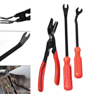 极速3pcs Professional Car Door Trim RiIvet Clip Puller Plier