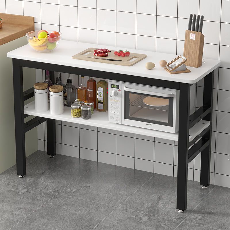 极速厨房置物f架微波炉切菜桌落地多功能家用调味罐架长方形小长