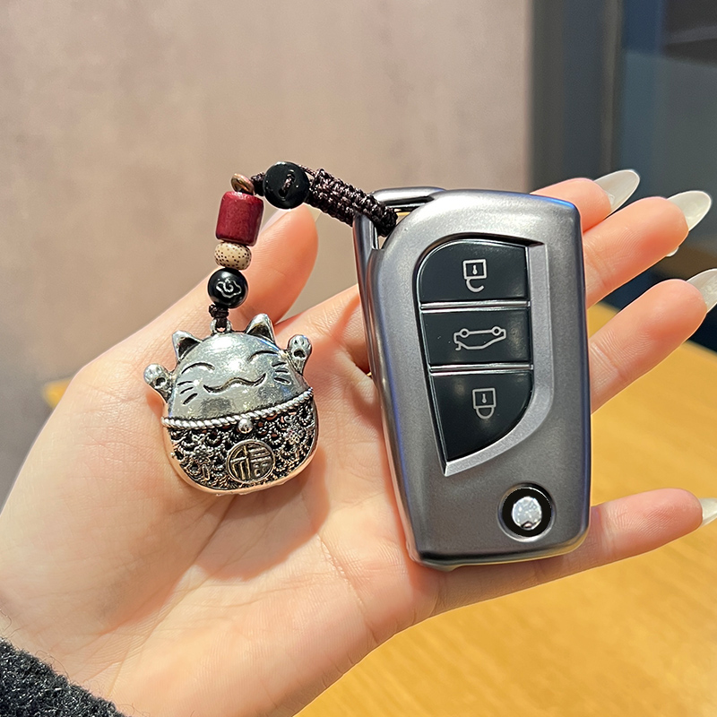 适用于丰田卡罗拉钥匙套雷凌锐志锐放折叠荣放车汉兰达扣威兰达壳