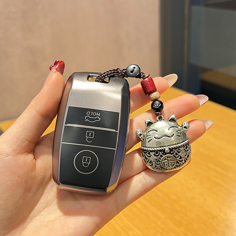 起亚钥匙包K3K4K5kx3kx5/7智跑索兰托奕跑凯绅套壳扣男女式CROSS