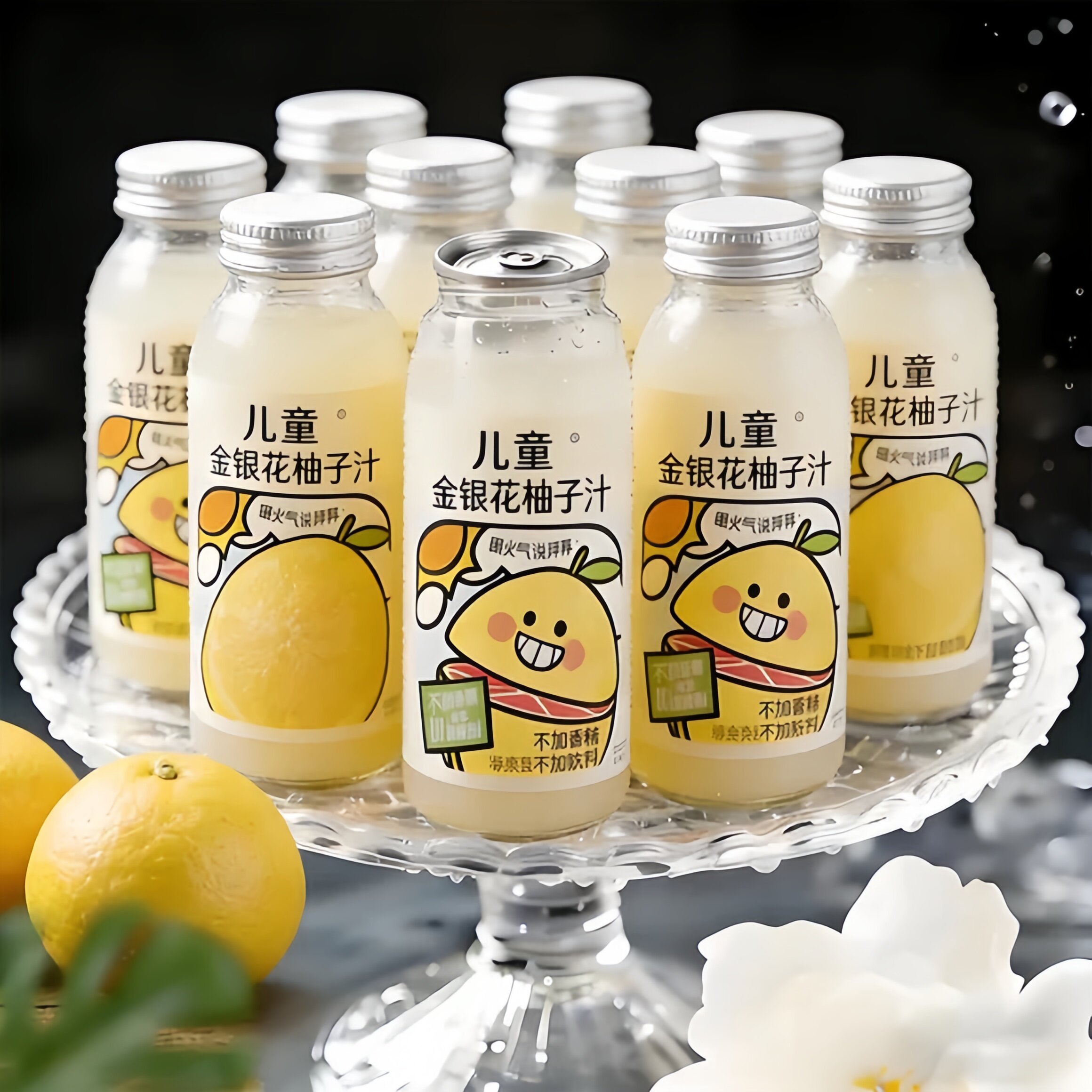 金银花柚子汁饮料小孩子童果汁饮品健康无添加送礼可携式官方旗舰