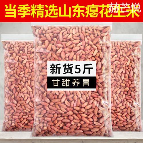 小粒花生新货生瘪花生米甘甜
