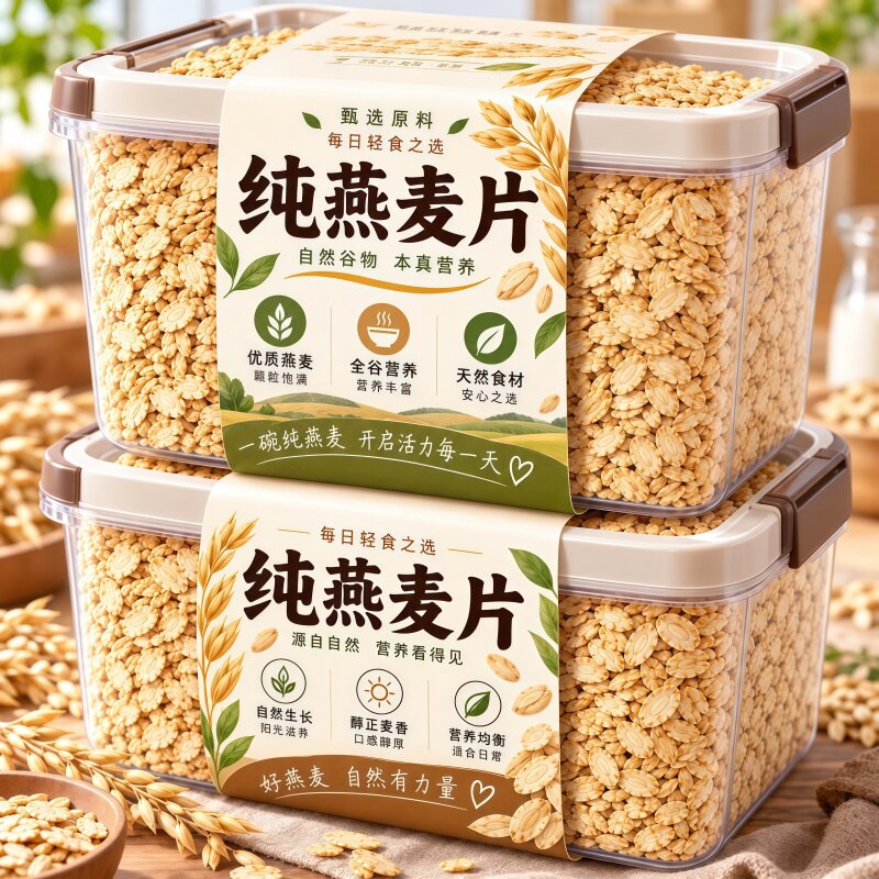 高品质澳洲燕麦片官方旗舰店正品原味纯燕麦片早餐即食冲饮代餐
