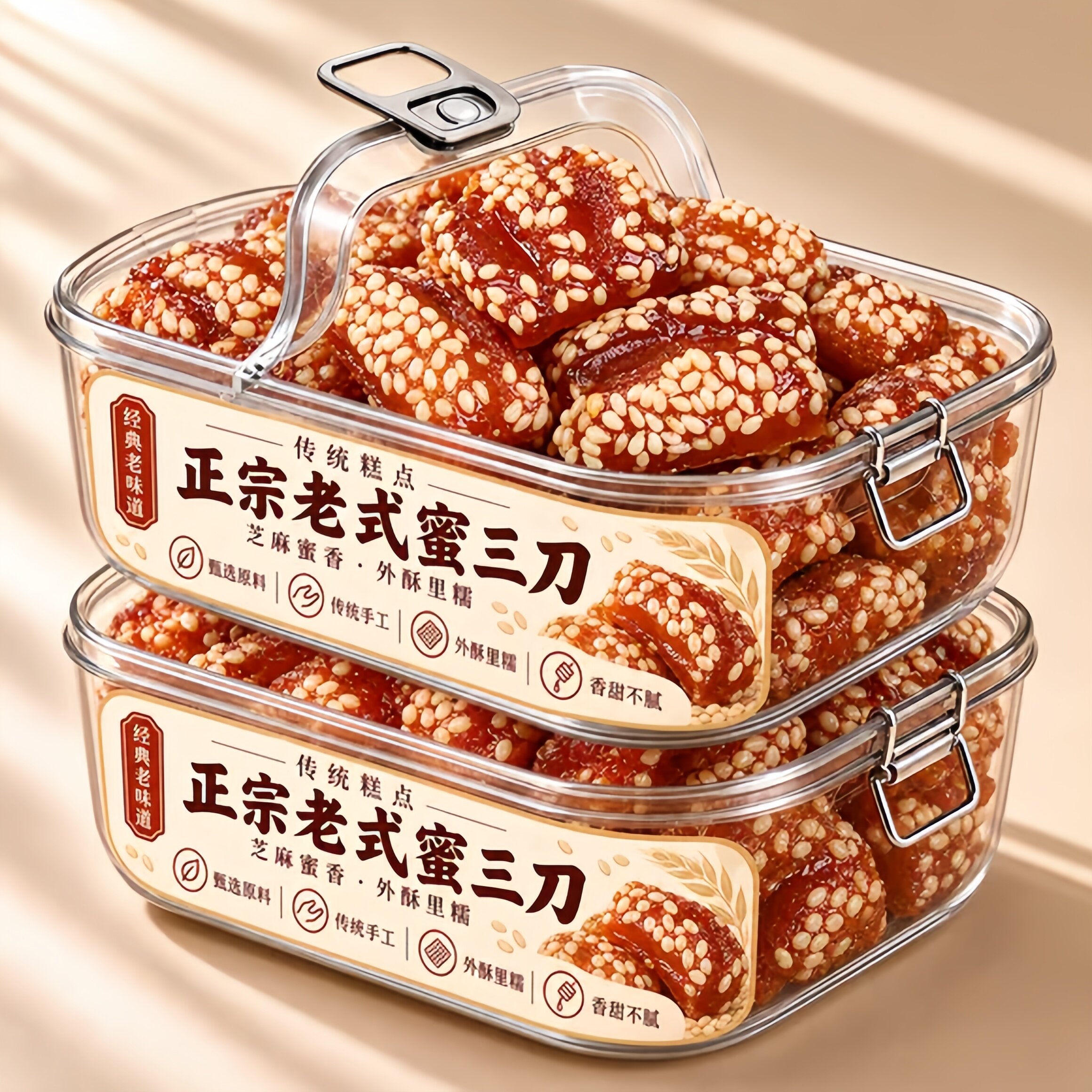 山东特产蜜三刀官方旗舰店正宗老式糕点甜点果子怀旧休闲零食小吃