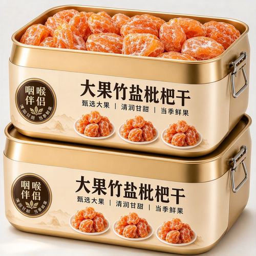 竹盐枇杷干无核福建云霄休闲零食