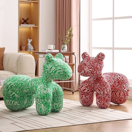 速发闲马椅动物坐小客厅沙发椅子儿童创意小马凳玩偶摆件休凳座椅