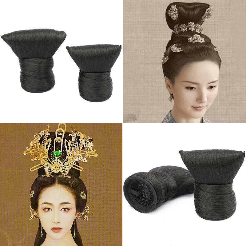 速发古装造型假风宋制唐风皇后发髻古发发冠头发影视头顶气质发包