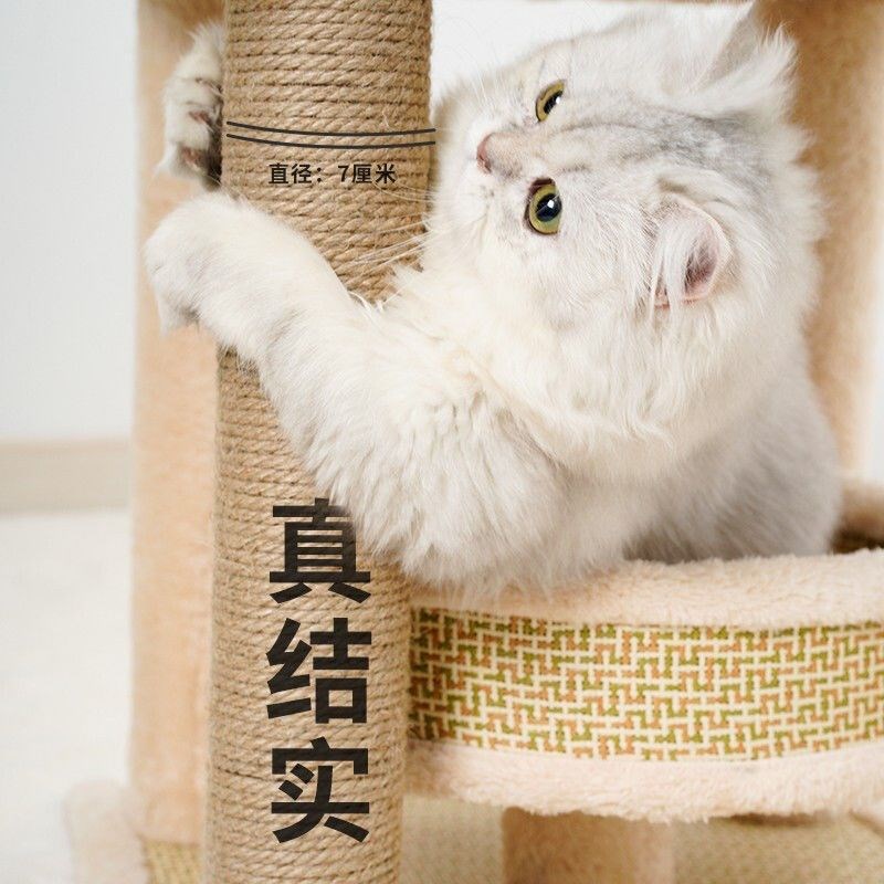 速发四季藤席不占地大型具窝猫树一猫猫玩猫球猫爬架子猫抓柱体咪