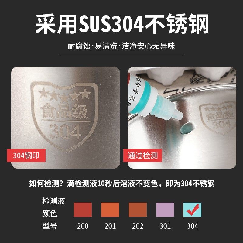 速发打蛋盆烘焙盆04锈不钢家用加深加高防烘奶油容器打发器溅焙工