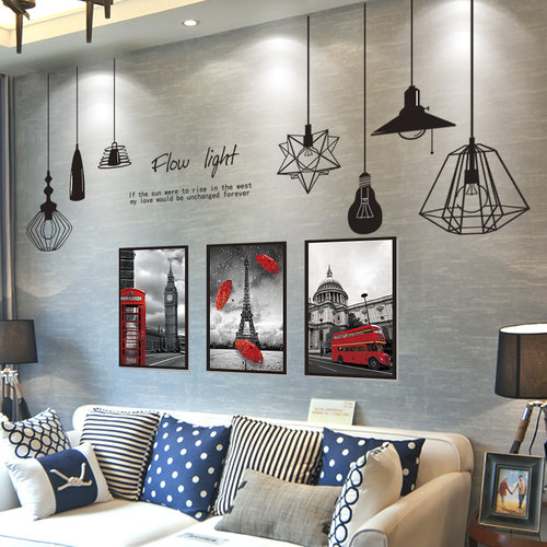 速发立体墙贴纸间画卧室房间墙面壁贴装饰壁纸宿舍海报墙房自粘墙