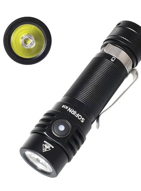 速发Sofi8 SC18 索菲恩手电筒小型户5露营18001r6外0便携直充透镜