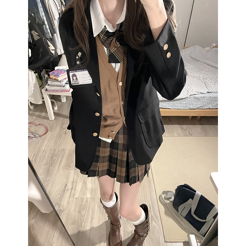 速发东京岁时记jk风褶裙校供制服半院百学身裙秋和高格裙