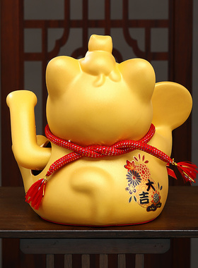 速发招财猫摆件自动摇手发财猫做生意公司店铺收银柜台前台装饰开