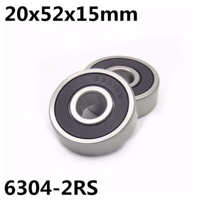 10Pcs 6304-2RS ball bearing 20x52x15 mm deep groove ball bea
