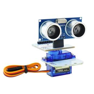 SG90 9克舵机云台180度超音波感测器智能机器人小车避障云台测距