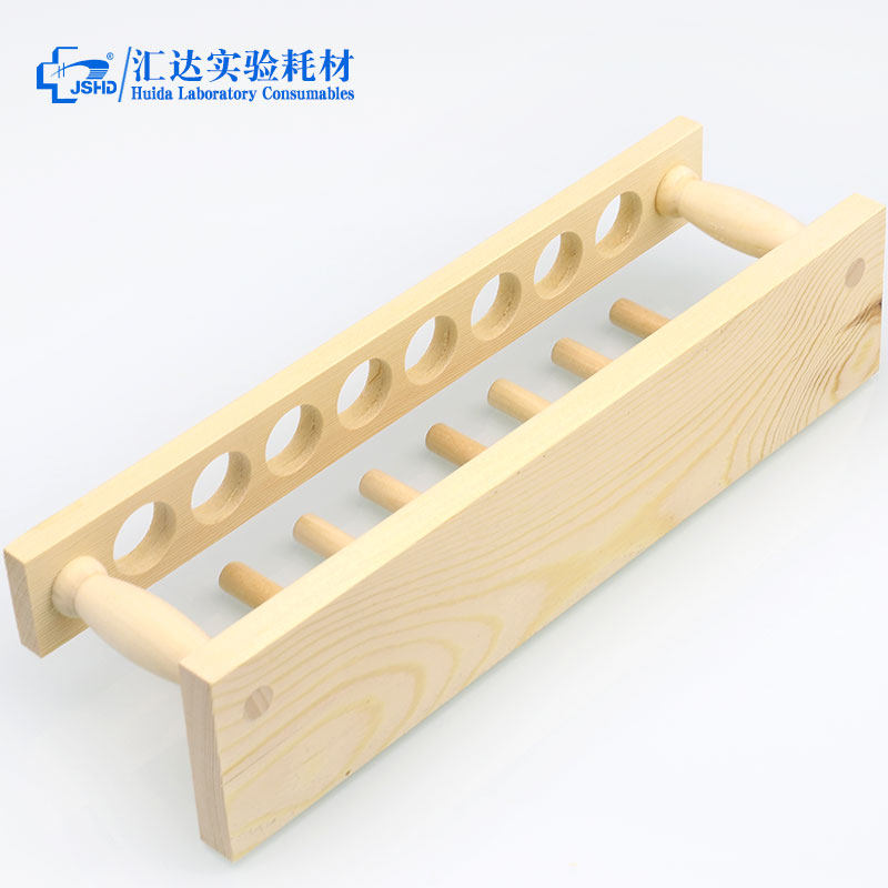 极速【出口高品质】木质试管架6孔8孔12孔实验室用试管展示架化学