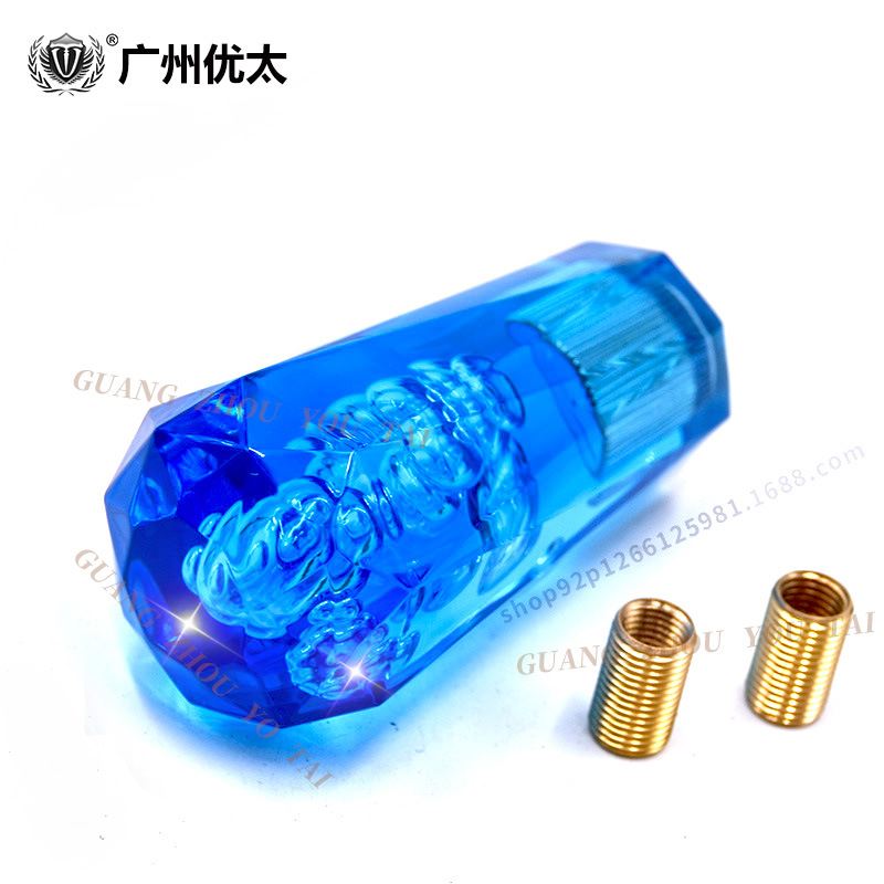 好货汽车改装新款水晶排档头通用手动波棍头钻石亚克力加长排档头