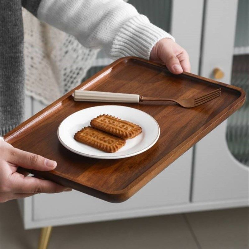 日式木质托盘茶盘点心盘长方形茶水杯收纳家用放茶杯敬茶果盘木盘,餐饮具,餐用托盘,淘宝优惠券,粉丝福利购,淘宝优惠卷