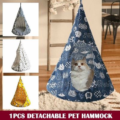Cute Removable Pet Hanging House Conical Hammock Washable