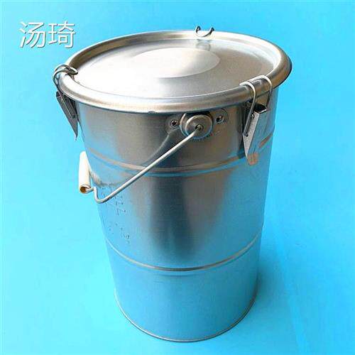 极速院校提手水泥留样桶取样器铁皮桶加高样品建筑放置取样20*30