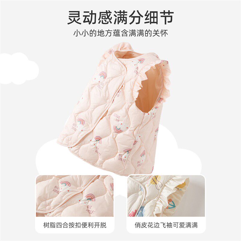 极速戴维贝拉冬装儿童羽绒马甲新款童装女童羽绒服宝宝衣服保暖坎