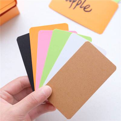 极速Kraft Paper Card Blank Business Cards Message Thank You