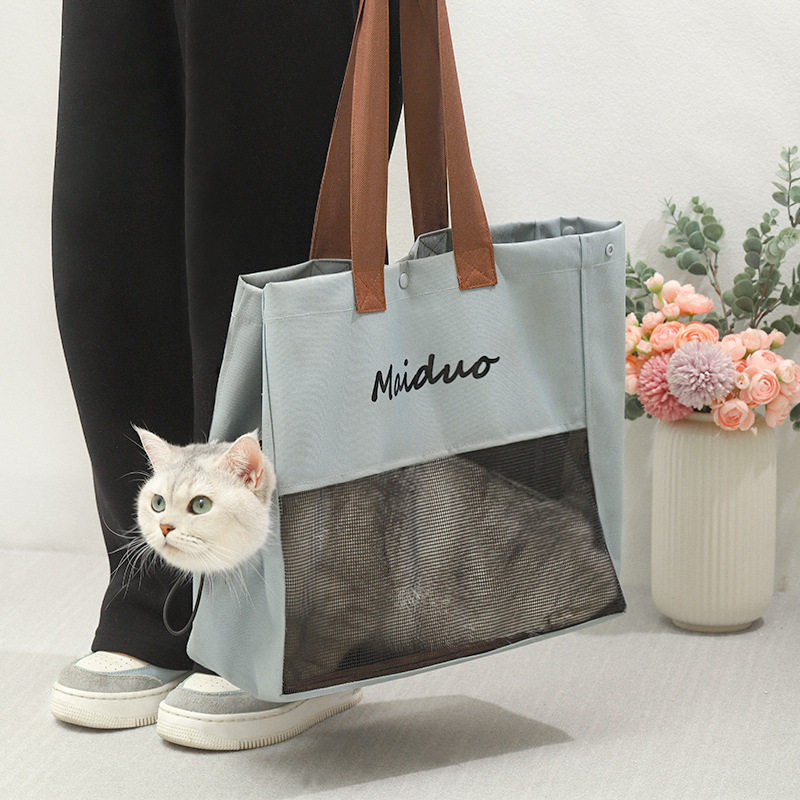 极速猫包外出斜跨单肩手提揹包猫咪狗狗中小型犬泰迪宠物袋子夏季