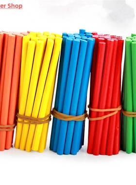 极速100pcs Colorful Bamboo Countng Stcks Mathematcs Montesso