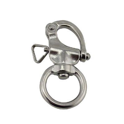 D Ring Type Swivel Snap Hook Rotary Shackle 316 Stainless