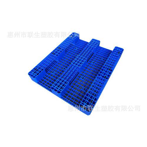 好货网格川字塑料托盘 塑料卡板蓝色塑胶板叉车托盘可进可上货架