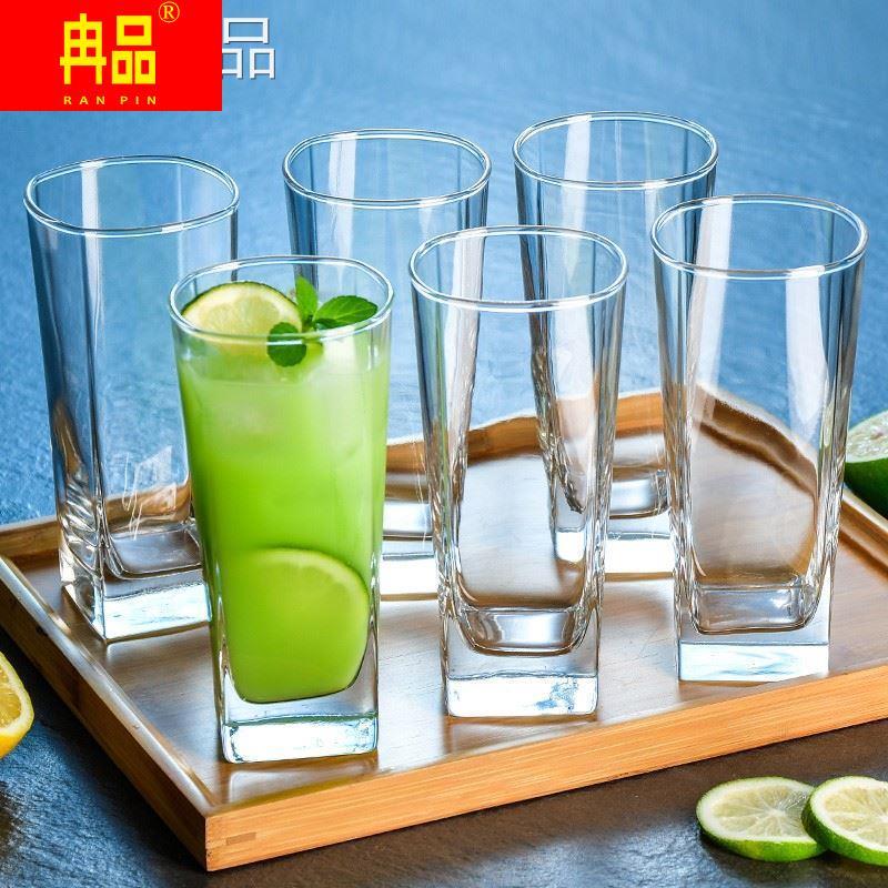 极速家用水杯子套装玻璃杯48797欧式客厅普通约喝透水明6只加厚简