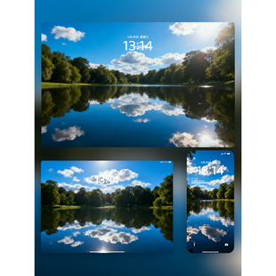 8张「湖光云影」 氛围感壁纸来啦iPhone手机iPad平板电脑